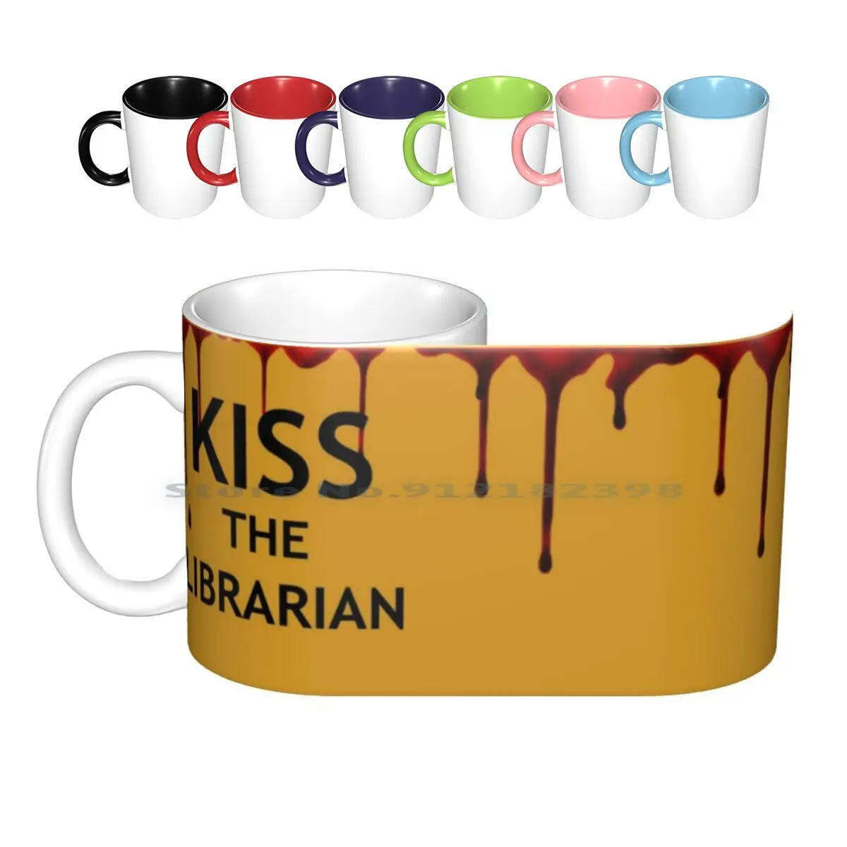 Spike's Kiss The Librarian Mug Ceramic Mugs Coffee Cups Milk Tea Mug Spike William The Bloody Buffy The Vampire James Marsters