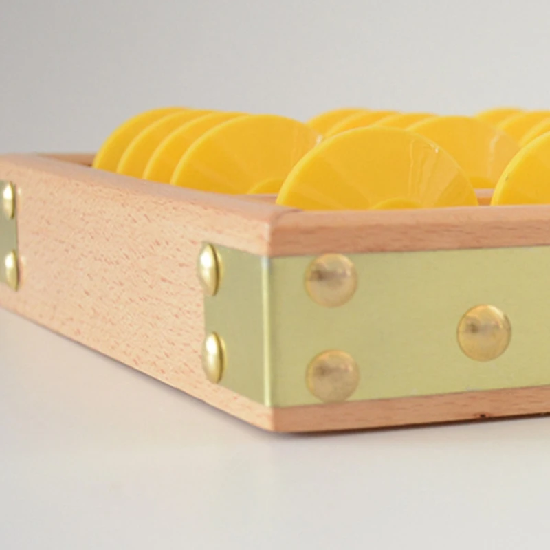 7 Column Non-Slip Hanging Wooden Abacus Chinese Soroban Educational Tool Mathmet K3KB