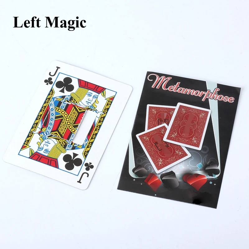 Metamorphose - Card Magic Tricks Playing Cards Change Point Magic Props Close Up Street Magic Illusion Gimmick