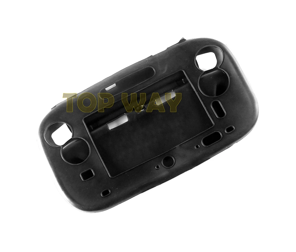 واقي كامل للجسم من السيليكون المطاطي الناعم لـ Wii U ، حافظة جل ، غطاء صدفة ، قشرة جلد ، وحدة تحكم في لوحة الألعاب ، 1.