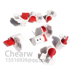 100pcs QR code meter seals torsion mini plastic / larser printing company signs and number customize  rotation laser
