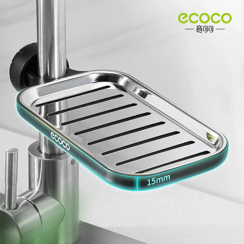 ECOCO Stainless Steel Asphalt Wear Bathroom Soap Asphalt Wear Kitchen Sponge Washing Bowl Cloth Asphalt Wear Faucet Is Fixed