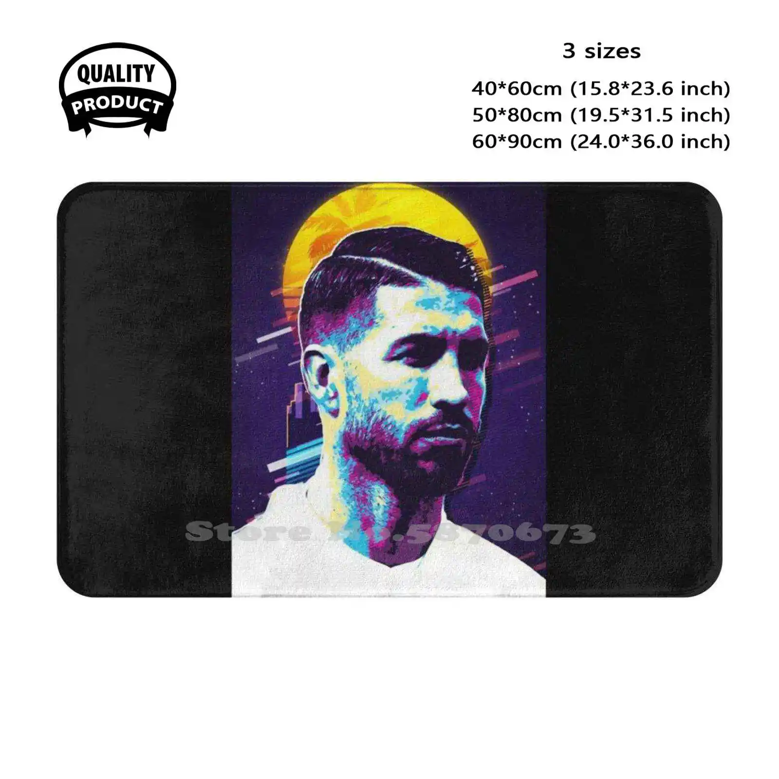 Sergio Ramos Soft Cushion Home Carpet Door Mat Car Rug Sergio Ramos Player Football Soccer