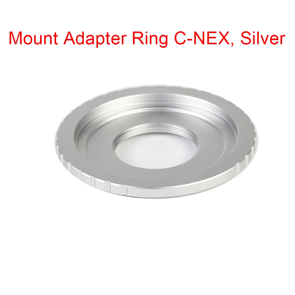 Bạc C Mount Camera Bộ Chuyển Đổi Ống Kính Vòng Cho Sony NEX-5 NEX-3 NEX5 NEX-C3 NEX-VG10 Adapter C-NEX