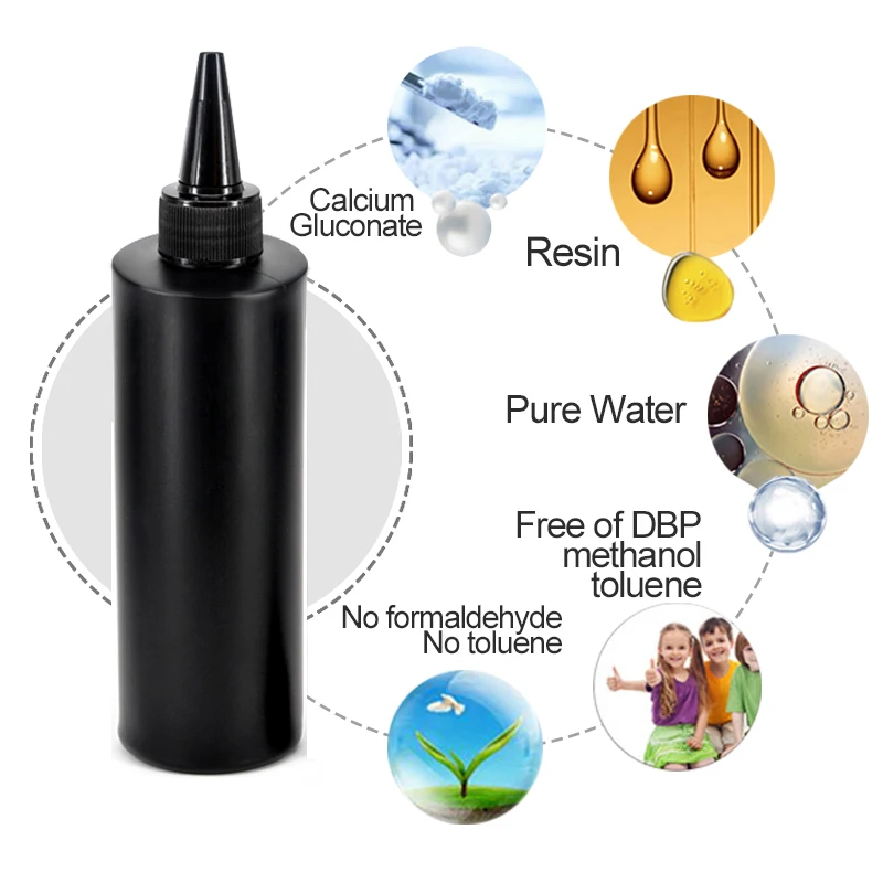 MSHARE Nail Glue Base Coat 3 in 1 Base Gel  Slip Solution 250g 250ml Soak Off Health Resin UV Varnish