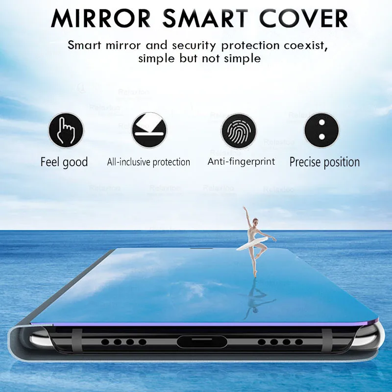 Smart Mirror Magnetic Flip Leather Cover for Xiaomi Poco F6 Pro Poxo F 6 Pro Little F6Pro 5G 2024 Case Book Stand Shell Coques