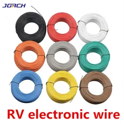 Free shipping Bulk 1pin 5 metres super flexible RV 0.75mmΒ² insulated Wire Electric cable, LED cable, DIY Connect 7 color choose
