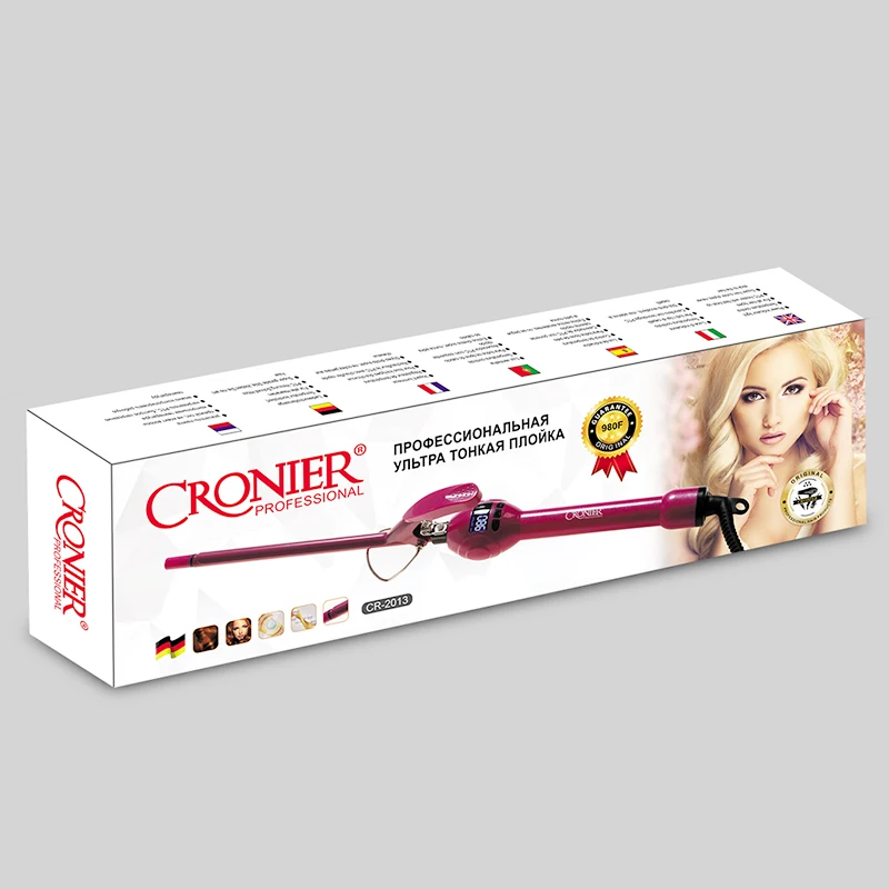 ماكس 980 ℉   المهنية مموج الشعر ملقط LCD عصا رقمية الشباك الشعر الحديد المموج موجة أدوات التصميم 9 مللي متر/13 مللي متر 110-240 فولت