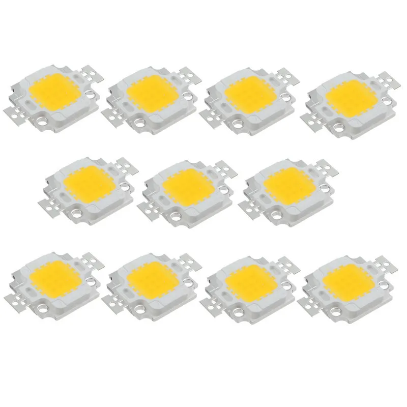 4/10PCS LED COB Chip 10W Smart IC Keine Notwendigkeit Fahrer 9-12V Led-lampe lampe für Flutlicht Scheinwerfer DIY Beleuchtung Wirm Weiß/Weiß