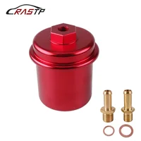 RASTP-Filtro de combustible lavable de alto flujo para coche Honda Acura Civic Color negro azul rojo púrpura oro plata RS-OFI013