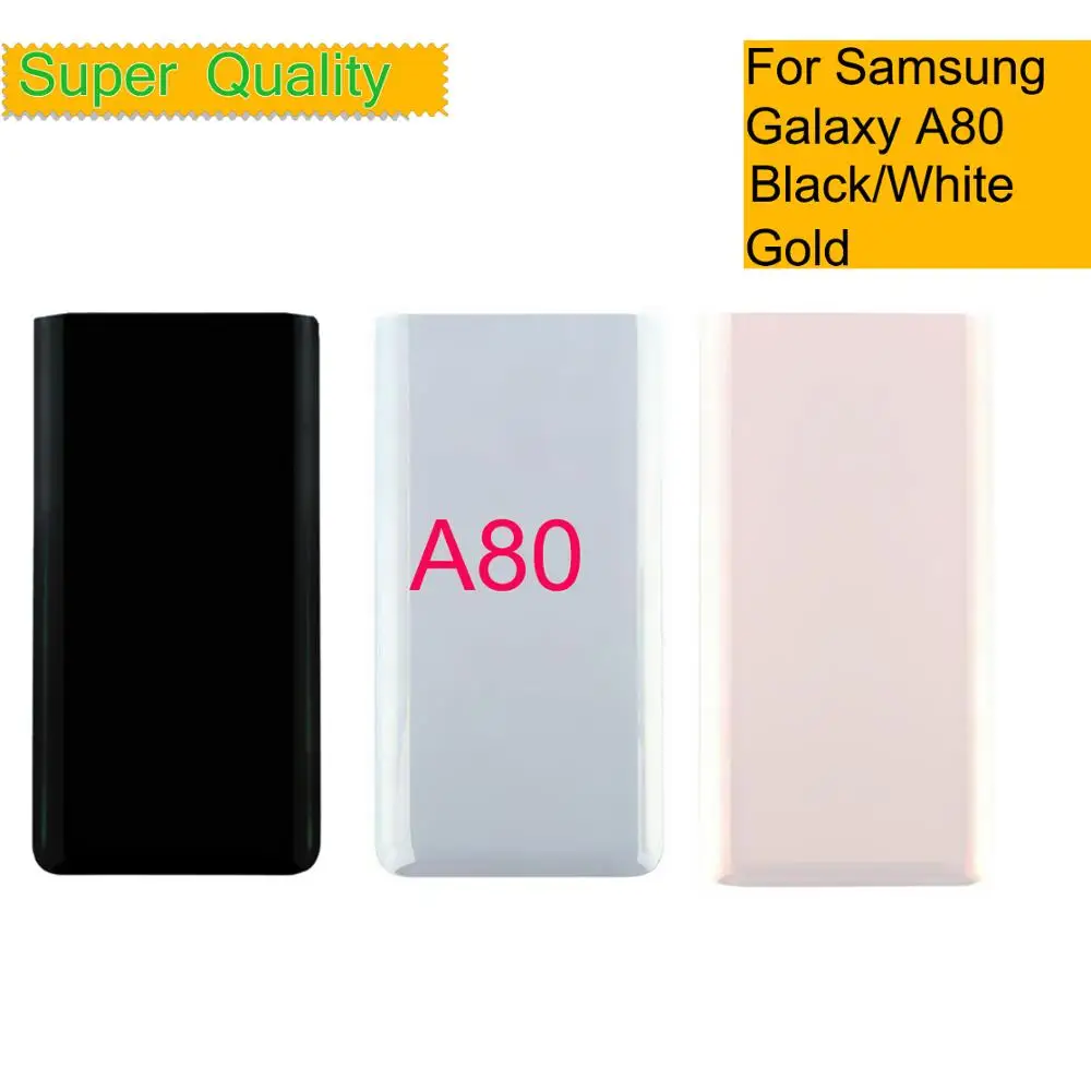 

10Pcs/Lot For Samsung Galaxy A80 Battery Cover Glass Door Rear Cover Housing For SAMSUNG Galaxy A80 A805 With Camera Lens