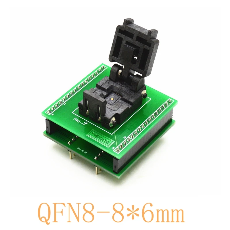 QFN8 Burning Block 8*6mm 1.27 Pin Programming Block Test Block DiP8 Adapter Block