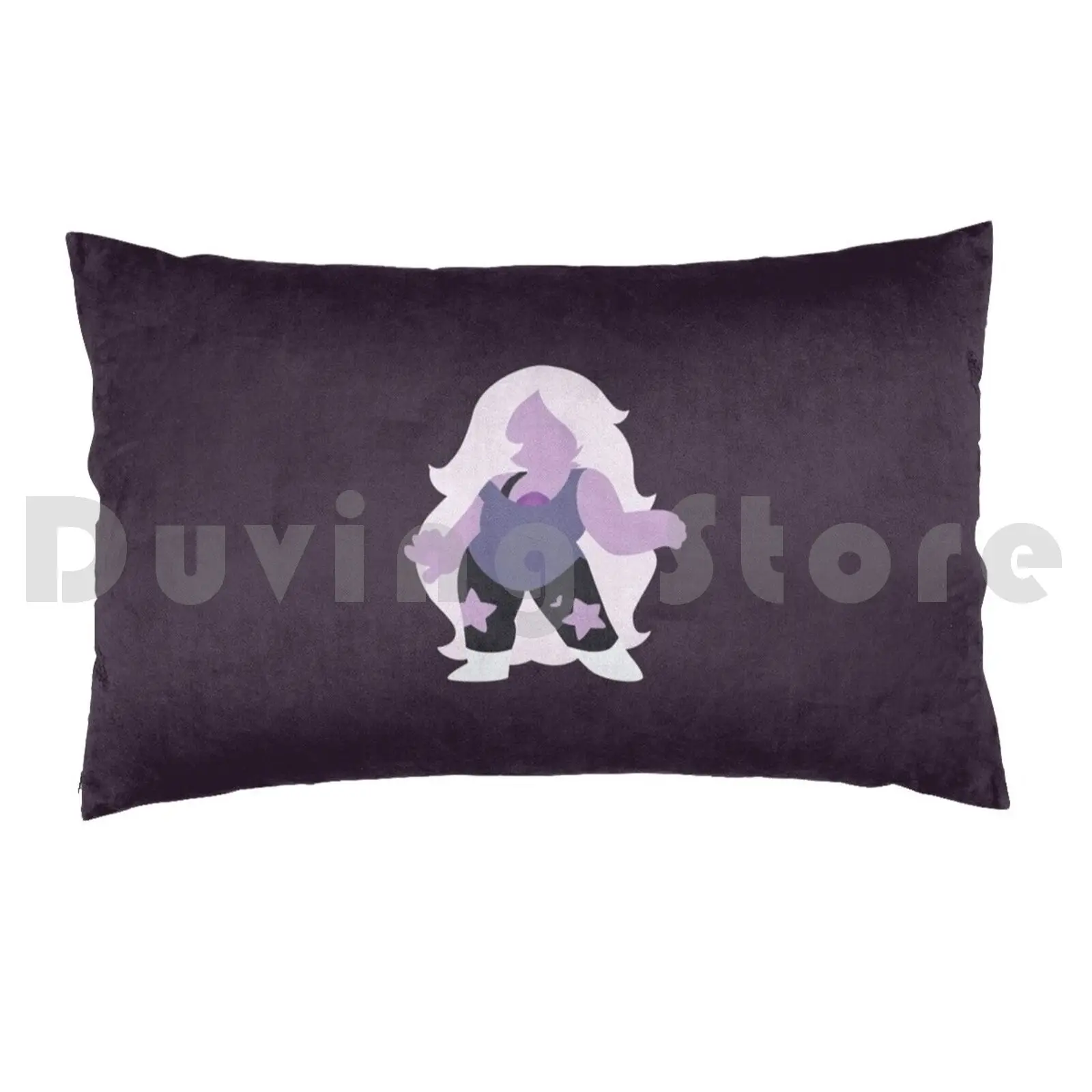 Amethyst Posing Pillow Case 20*30 Inch Steven Universe Amethyst Su Cartoon Crystal Crystal Gem Purple Violet