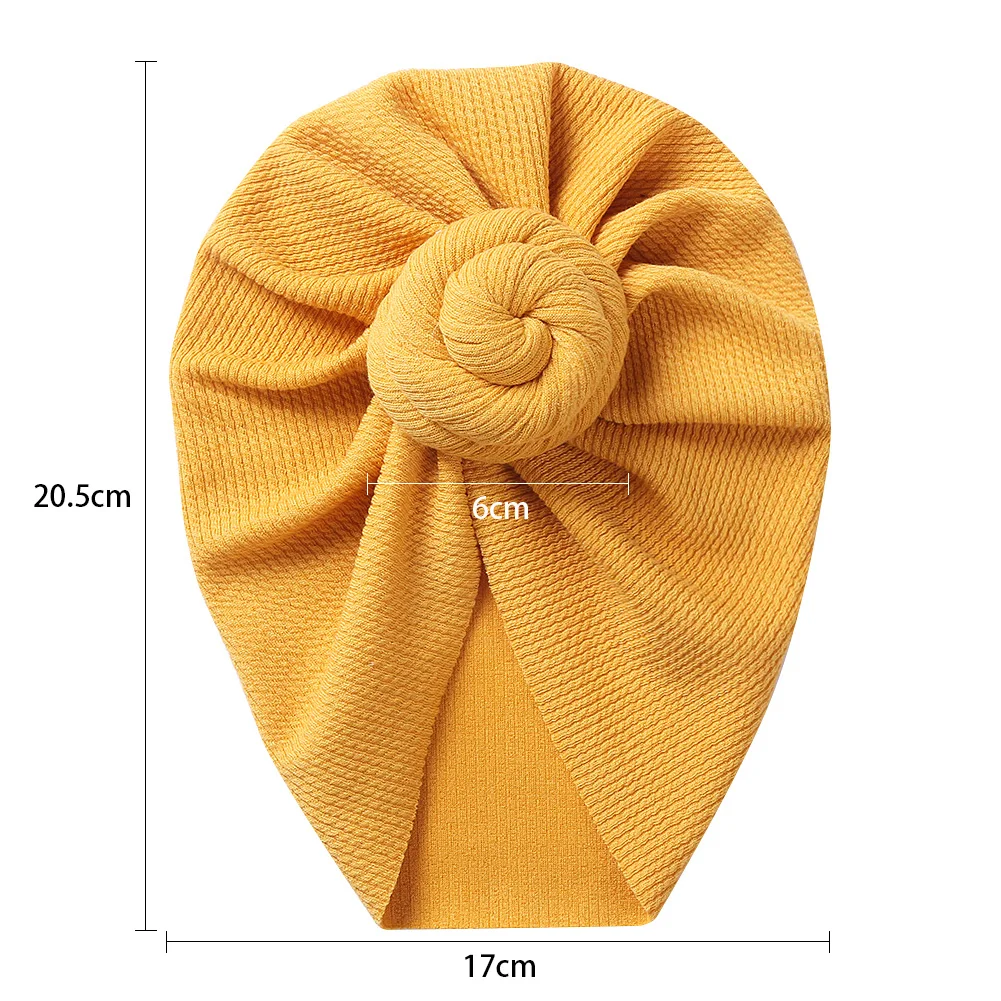 Sweet Knitted Baby Boy Girl Winter Hat Elastic Solid Snail Cotton Bonnet Beanie Ribbed Thick Warm Newborn Turban Headwraps