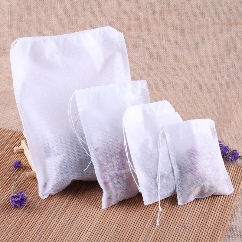 Wholesale Teabags Empty Scented Tea BagsInfuser With String Heal Seal Filter Paper for Herb Loose Tea Bolsas de te High-end