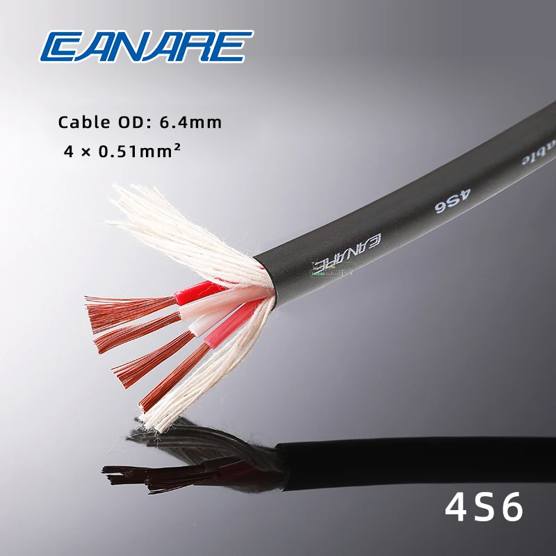 Canareスピーカーケーブル4コアオーディオワイヤー4s6 4 × 0.51mm ² は