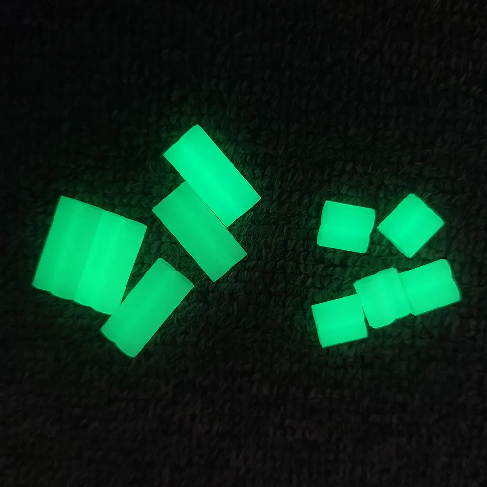 10-pieces Luminous Fishing Lightstick Clip Glow Stick Holder Night Fishing Accessories  Fishing Light Clip for Rod Tip