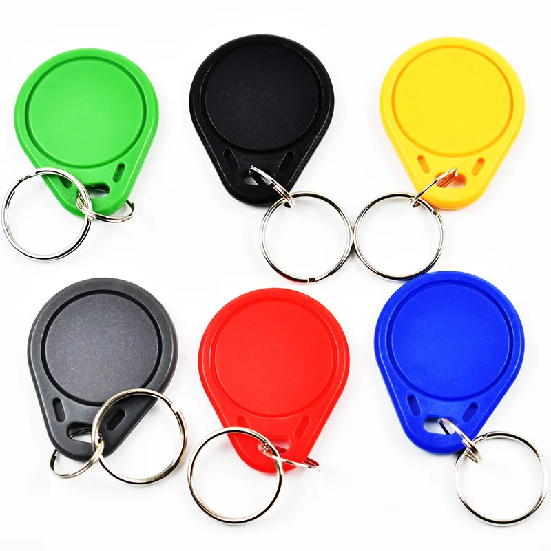 100pcs/Lot 125Khz Proximity RFID EM4305 T5577 Smart Card Read and Rewriteable Token Tag Keyfobs Keychains Access Control