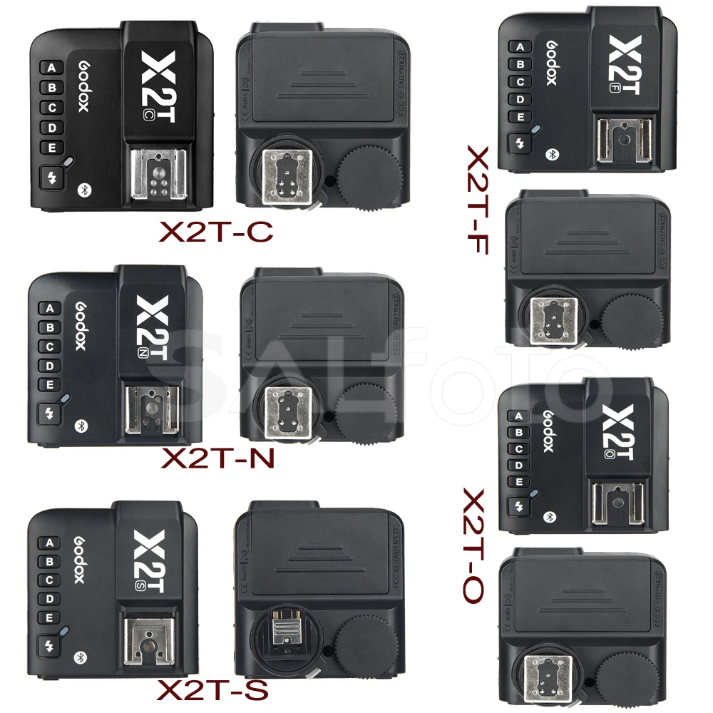 Godox X2T 2.4G TTL Wireless Flash Trigger X2T-C X2T-N X2T-S HSS Transmitter X1 Receiver for Canon Nikon Sony Fuji Olympus Pentax