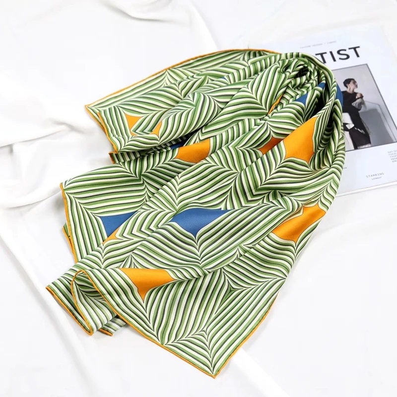 Women 100% Silk Scarf Shawl Fashion Hijab Head Scarves for Hair Wrapping 88*88cm