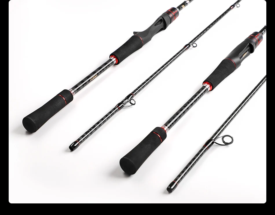 Noeby Spinnerei Casting Angelrute 2,13 m 2,29 m M MH Power 2 Abschnitt Süßwasser Stangen Locken Gewicht 7-35g für Bass Angelrute – Detail 13