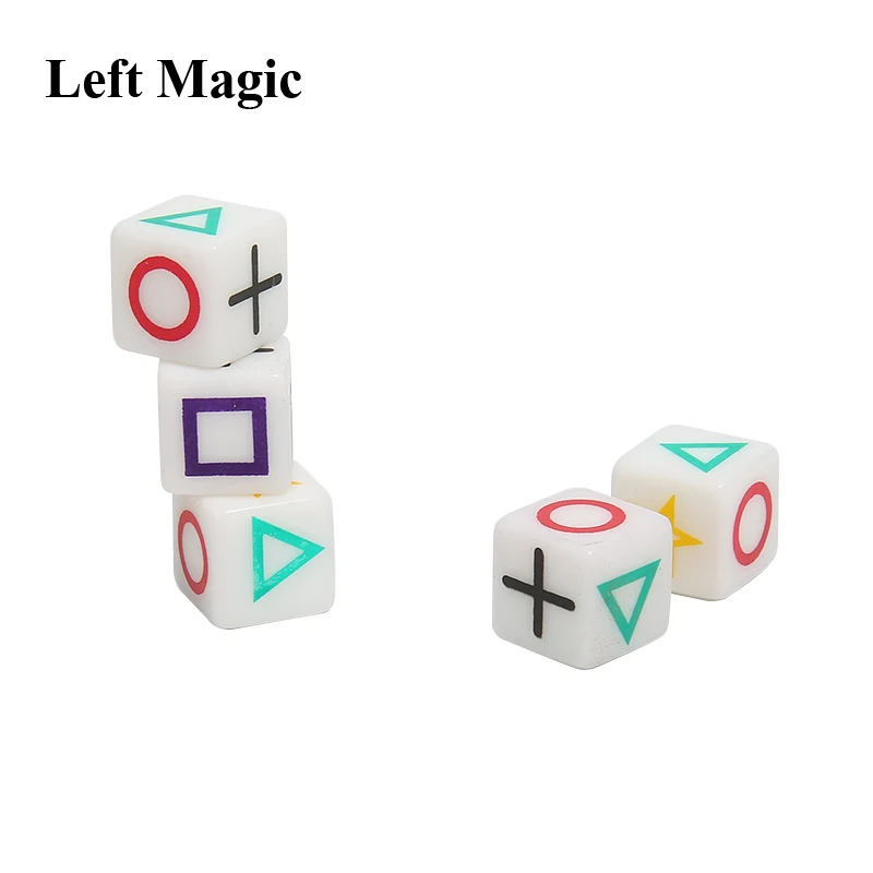 1 Pcs Magic Dice Magic Tricks Close Up Stage Props Iuuusion Accessary Emotion Mentalism Magician Magie Comedy Gimmick Kids Gift