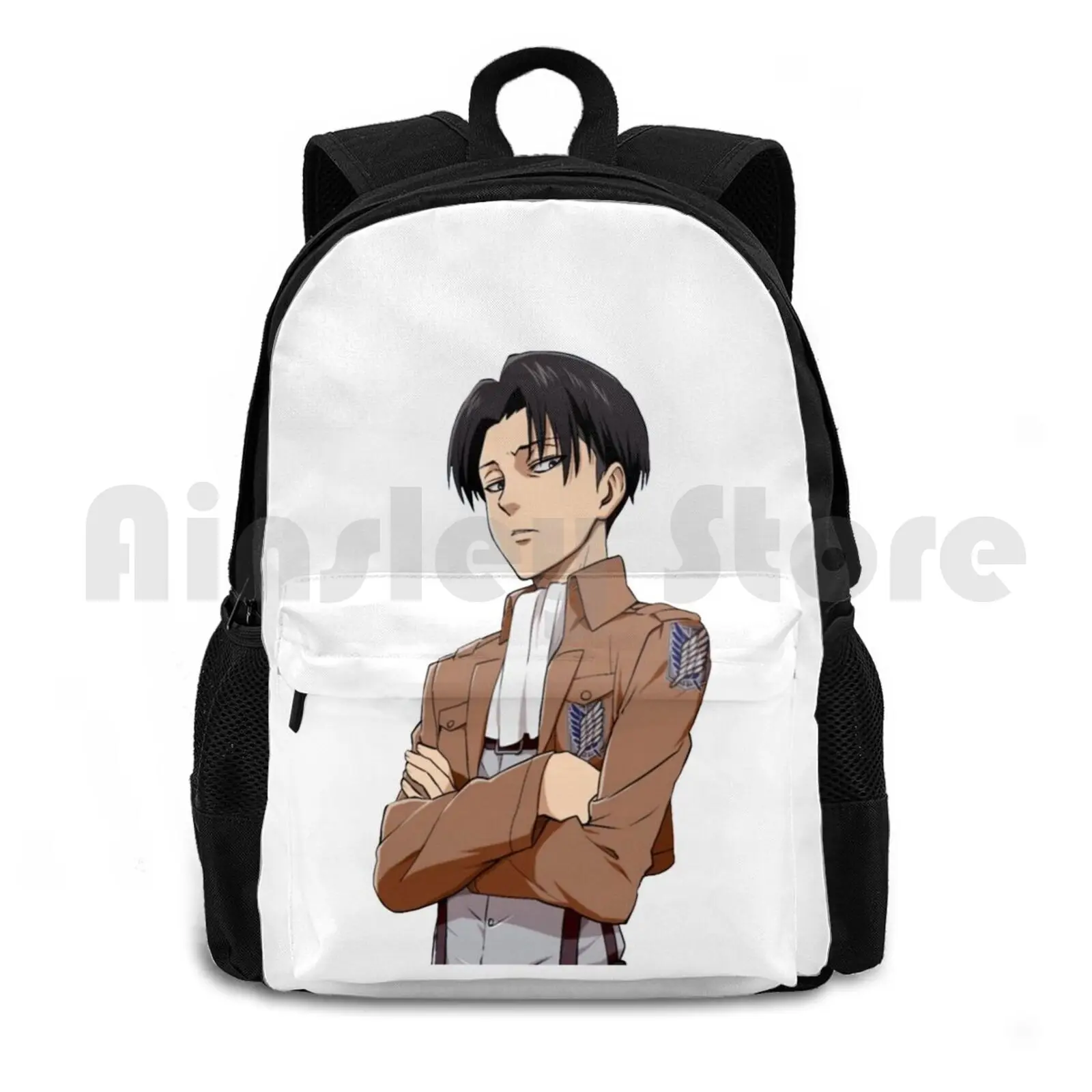 

Levi Outdoor Hiking Backpack Riding Climbing Sports Bag Aot Anime Hearts Manga