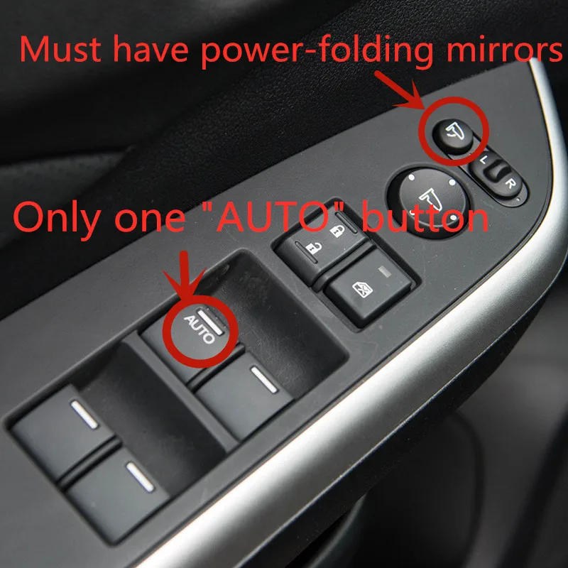 Auto Power Window Closer Open + Mirror Folder Spread Kit  For Honda Jazz(14-21)/Fit(14-21)/XRV/Vezel/Jade Remote Control