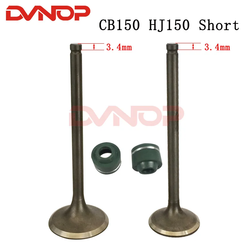 Motorcycle Engine Valve Intake Exhaust Stem Valve For JIALING  Haojue CB150 WY150 HJ150 CB 150 150cc