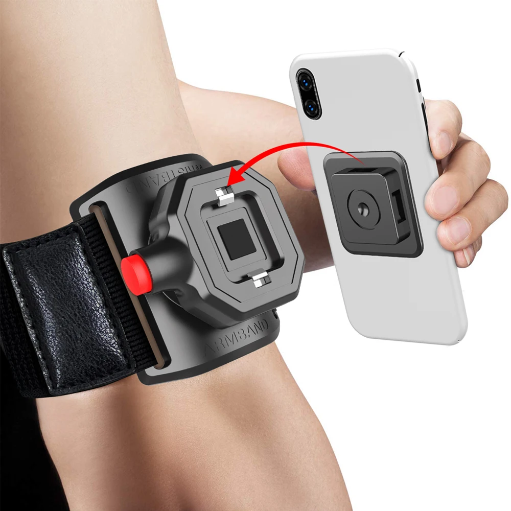 

Removable Rotating Phone Wristband Sports Running Wrist Bag Generation Driving Takeaway Cycling Trave Navigation Arm Bag Fitness