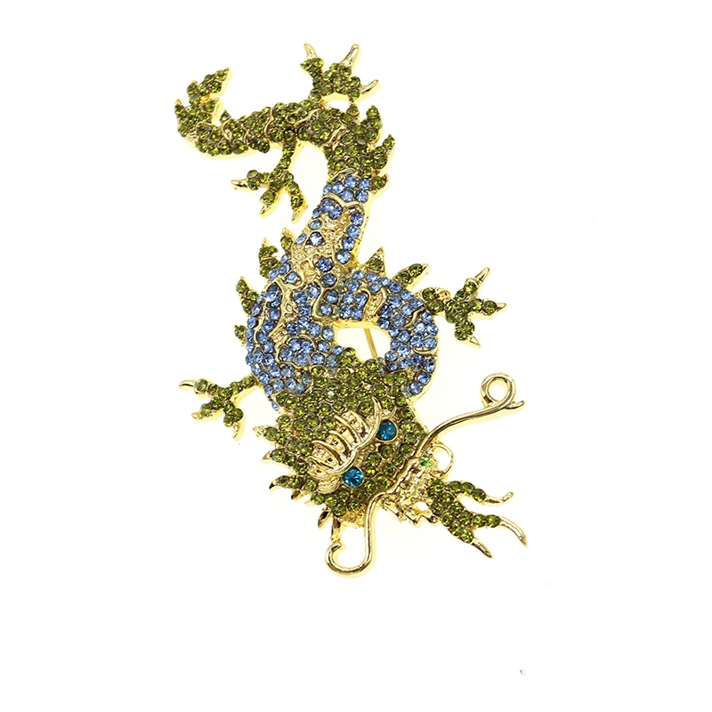 

20pcs/lot Rhinestone Animal Dragon Brooch Pin For Women Jewelry Accessories Brooches