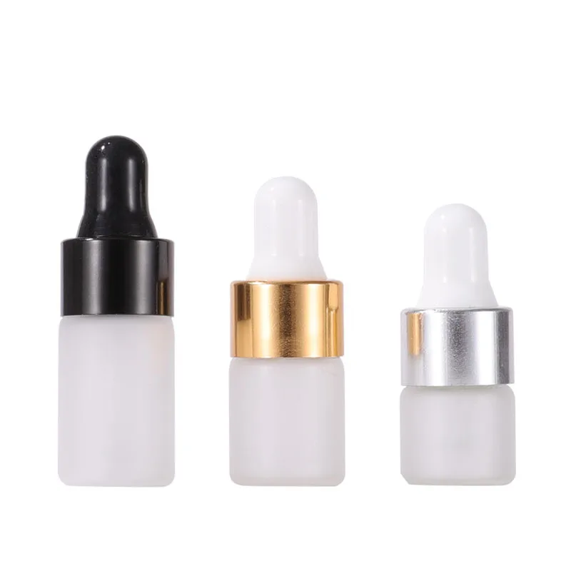 

Mini 1ml 2ml 3ml 5ml Essential Oil Dropper Bottle Matte Aromatherapy Drop Pipette Perfume Vials Frosted Glass Dropper Bottle