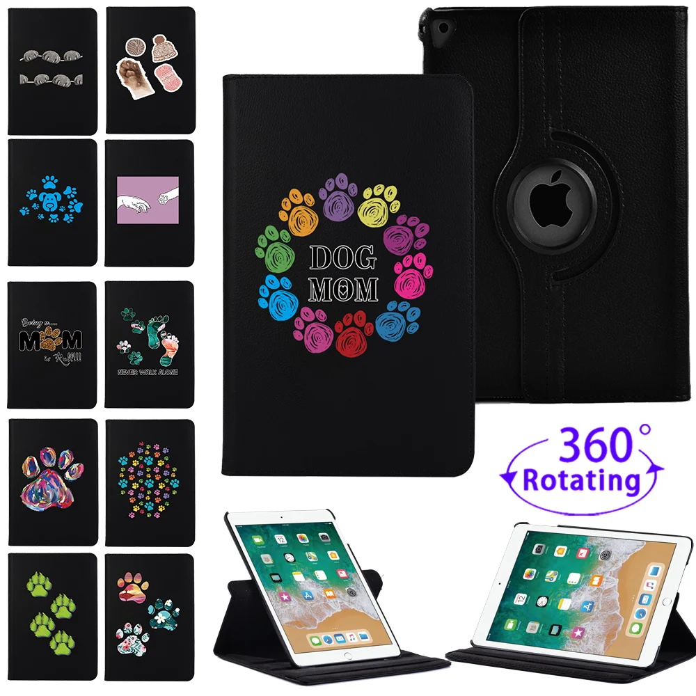 360 Rotating Flip Stand Leather Cover for Apple IPad Air 1 Air 2 9.7 Inch/IPad 5 6 Case 5th 6th Generation Tablet Case