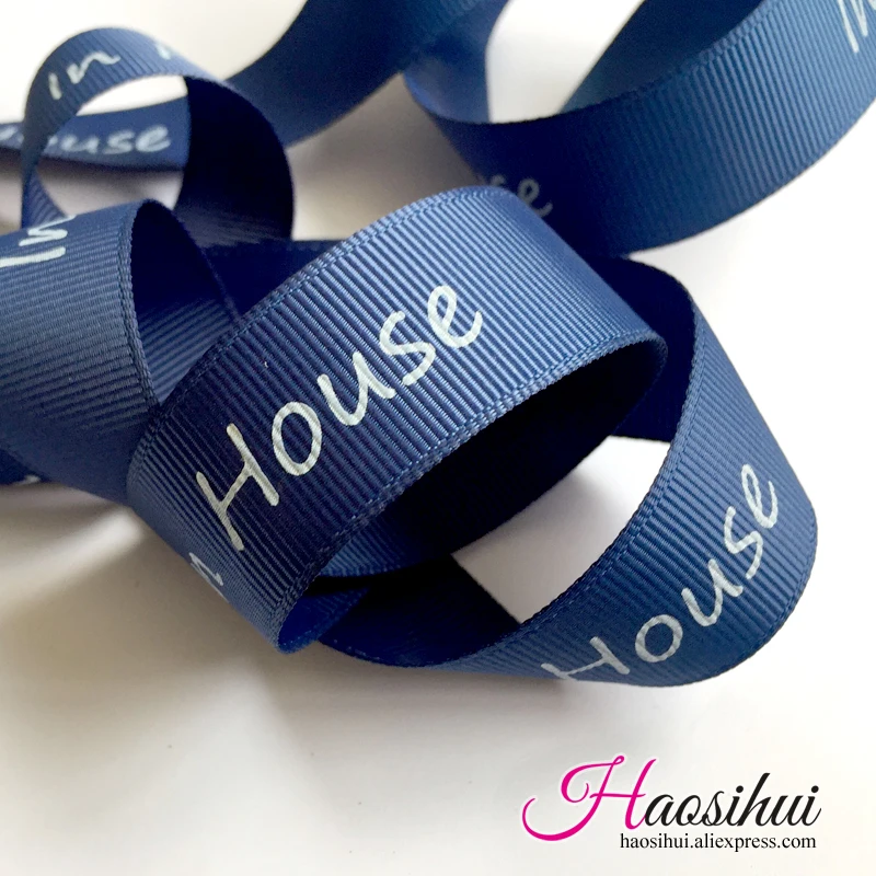 Free Design 5/8''(16mm) Grosgrain Suppliers Printed Brand Ribbon Logo by Yourself for Wedding Favors 100 yards/lot