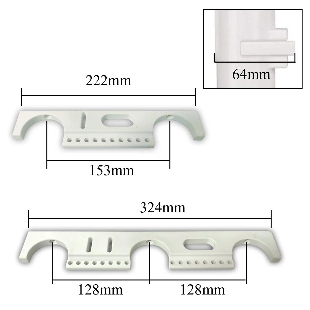 Fishing Rod Holder Fishing Pole Holder for Boat Rod Stand-Off Tube Plastic Rod Holders for Crate Portable Rod Holder for Storage