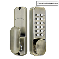 Zinc Alloy Digital Combination Mechanical Door Lock Battery-free Waterproof And Tamper-proof Keyless Security Code Lock