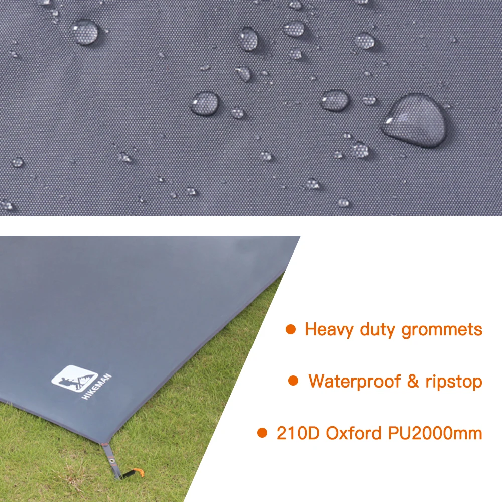 Imagem -03 - Impermeável Camping Tarp Engrossar Picnic Mat Almofada de Praia Durável Tenda Multifuncional Pegada Sun Canopy Folha de Terra para Caminhadas