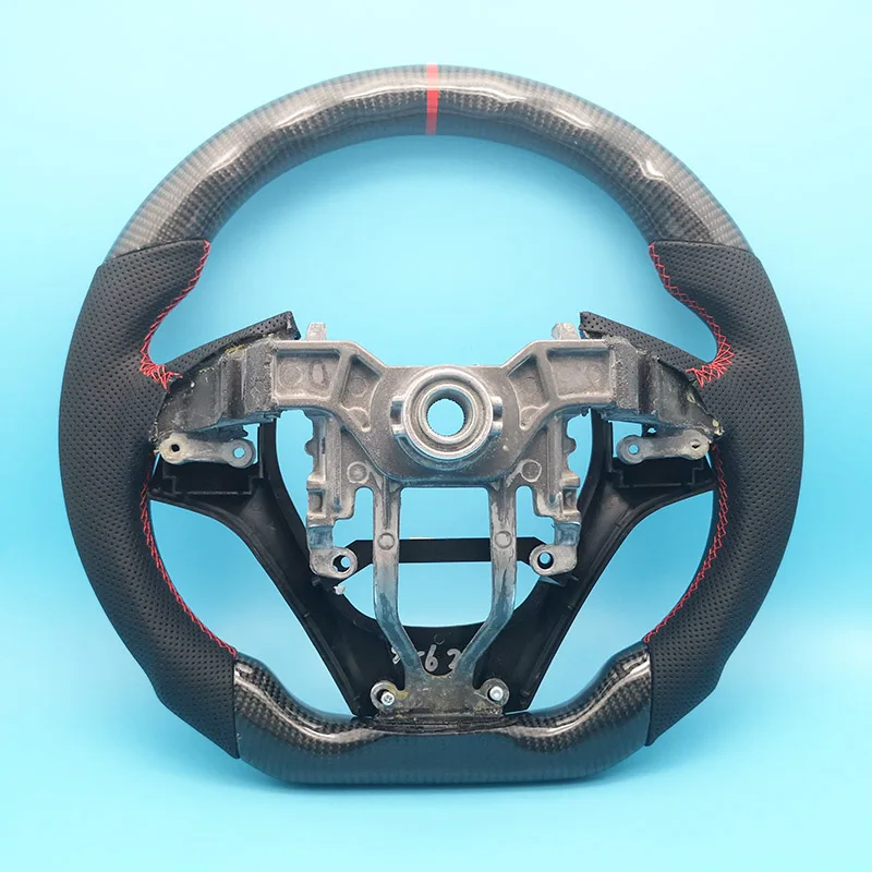 Refit Carbon fiber Leather steering wheel For For Hyundai Genesis Coupe 13-15 2013 2014 2015