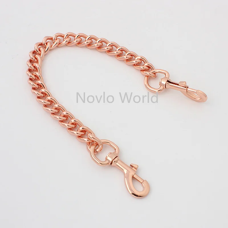 Rose Gold 60-120cm 13mm Rolled Light Weight Alumium Chain Rose Gold Metal Chain For Handbags Crossbody Bags