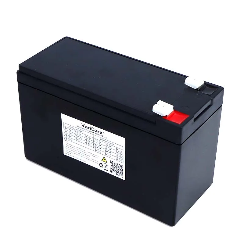 12V 20Ah 18650 Lithium Pin Gắn Trong 10A 20A Xịt Sát Sạc Dự Phòng Pin Năng Lượng Mặt Trời + Tặng bộ Sạc 12.6V