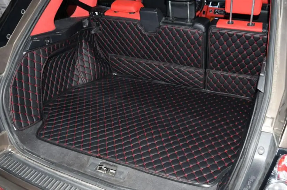 Leather Car Trunk Mat Cargo Liner for Range Rover Sport L320 2005 2006 2007 2008 2009 2010 2011 2012 2013 Accessories