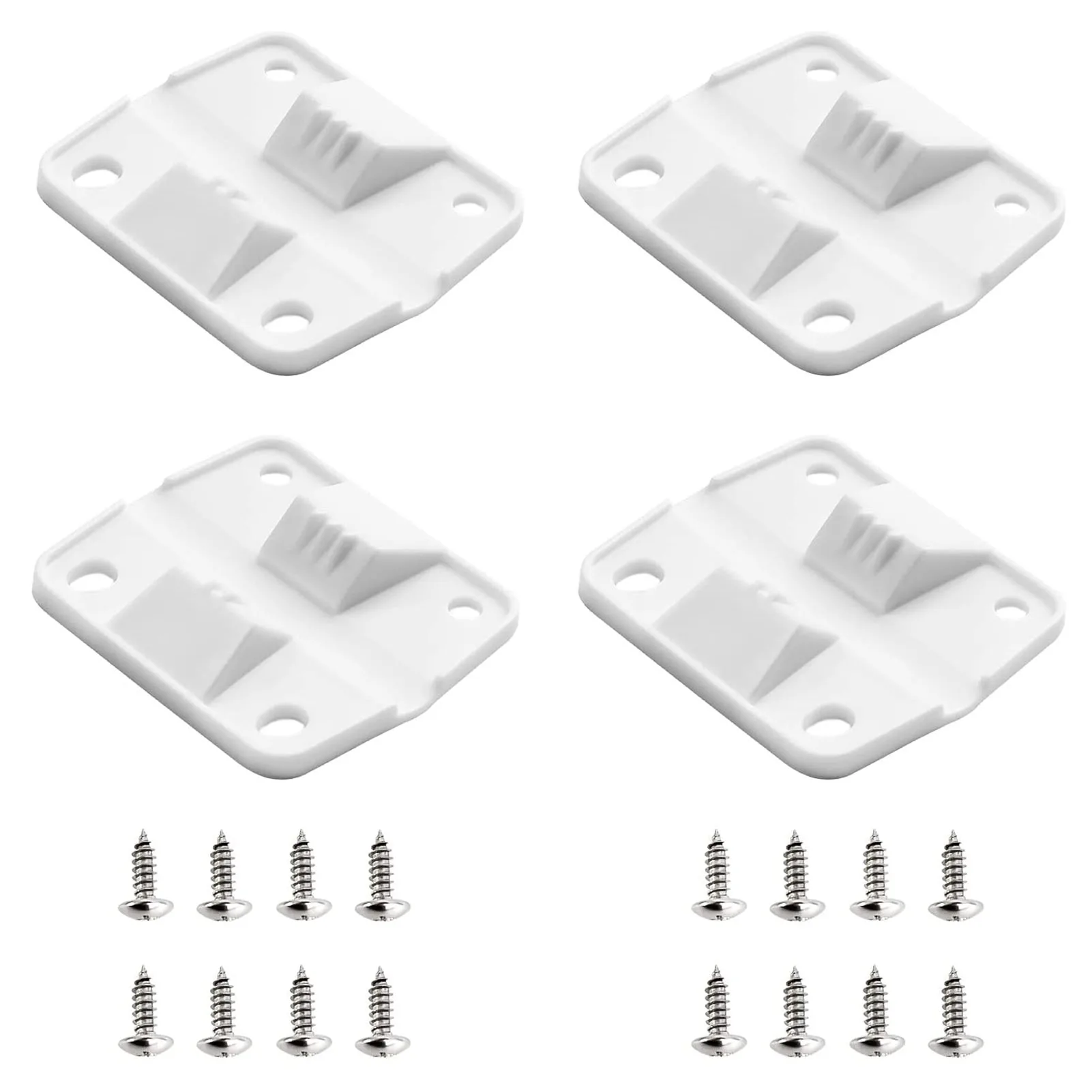 4 Pieces Igloo Cooler Plastic Hinges Cooler Replacement Hinges With 16 Pieces Screw For Ice Chest Igloo Cooler Parts Clean