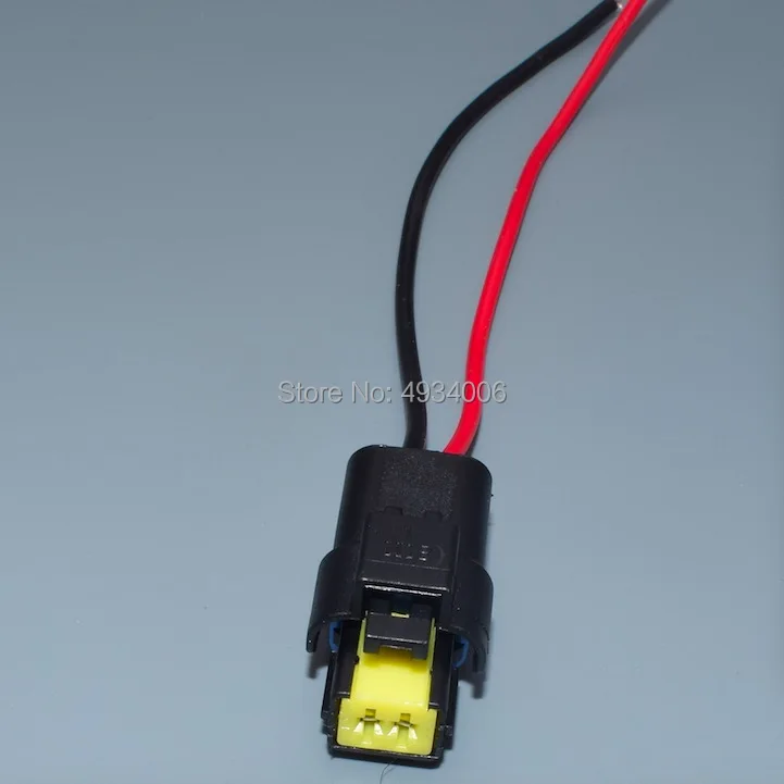 Worldgolden  2 Pin/Way  Waterproof Automotive Female Connector Water Temperature Sensor Plug With Wire Pigtail 211PC022S0049