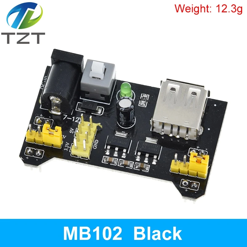 MB102 Breadboard-Stromversorgungsmodul / MB102 Weißes Breadboard-Spezial-Strommodul 2-Wege 3,3V 5V MB-102 Lötfreies Steckbrett – Detail 10