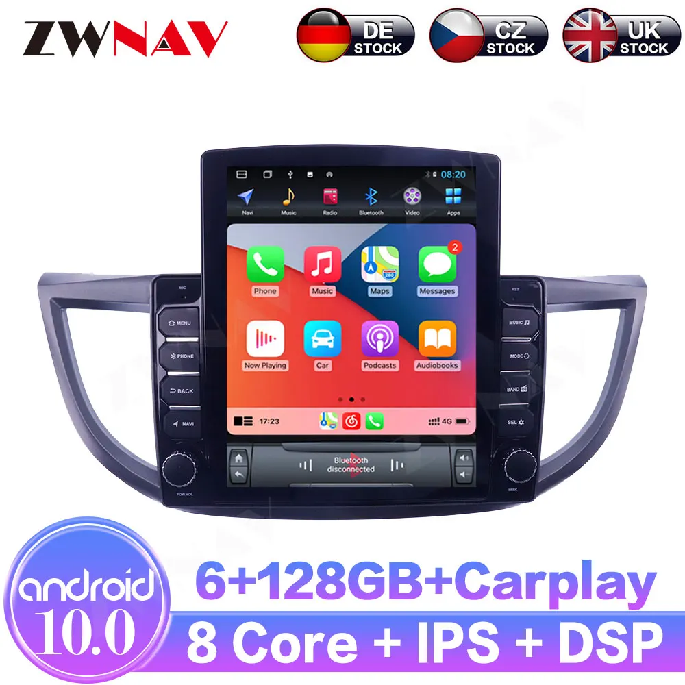 

Android10.0 6+128GB For Honda CRV 2011 2012 - 2015 IPS Touch Screen Receiver Car Multimedia Radio Player GPS Navigation Carplay