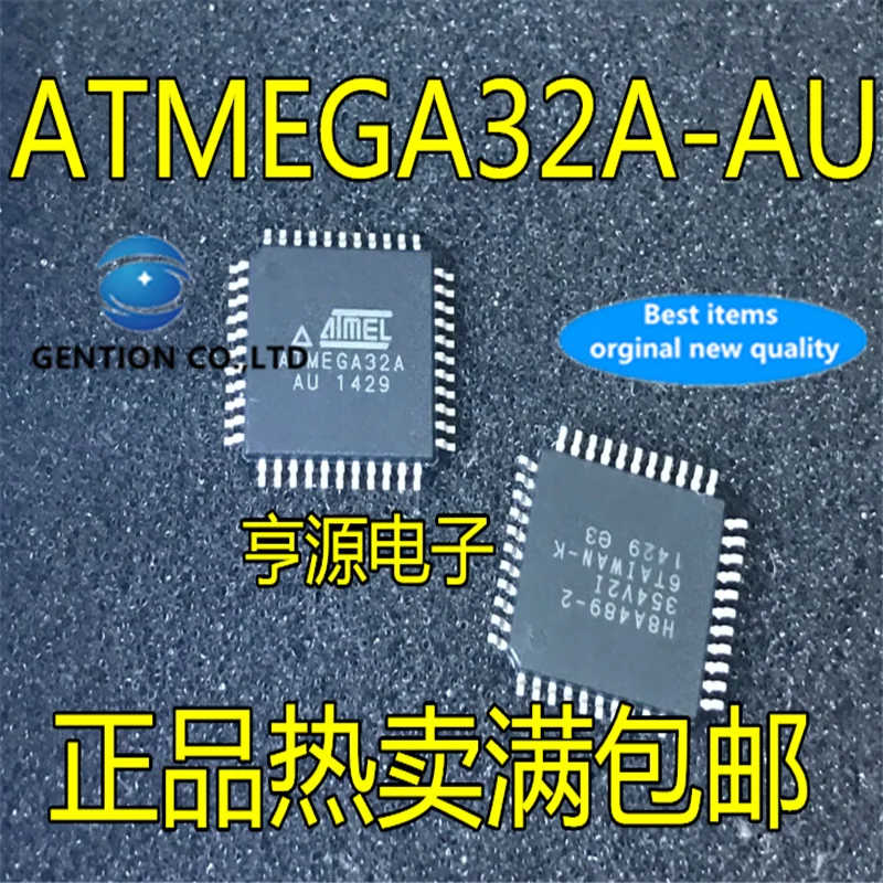 5Pcs ATMEGA32A 32A-AU ATMEGA32A-AU TQFP44 8-Bit Microcontroller Chip In Voorraad 100% Nieuwe En Originele