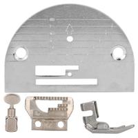 Sewing Tools Metal Needle Plate Clamp Sawing Tooth Foot Presser Kit for Domestic Sewing Machine Sewing Supplies