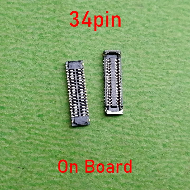 2pcs 34Pin LCD Display FPC Connector Port On Motherboard For Huawei P30 Lite/P40 Lite 5G/Honor 30S 8X V20 20I 10i 20S 20 20Pro