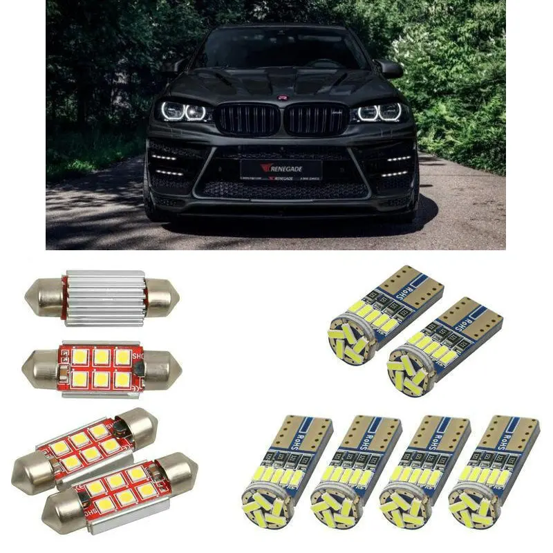 

Interior led Car lights For BMW X5 f15 f85 Reading dome bulbs for cars error free License Plate Light 6pc/lot