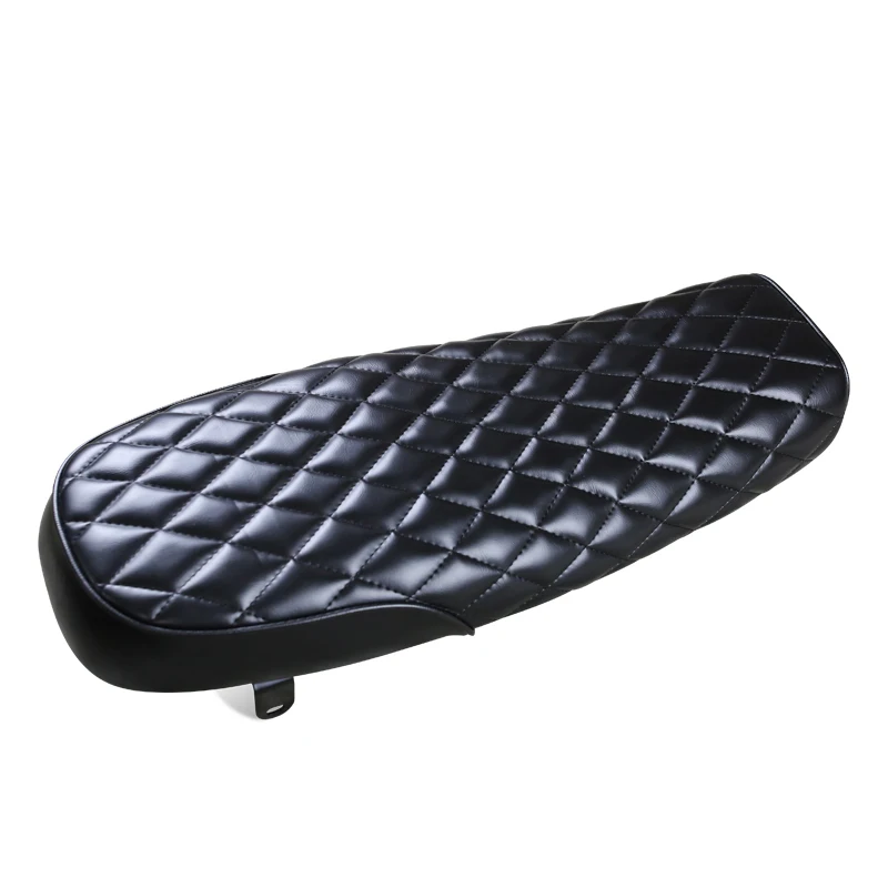 640mm Universal High Quality Vintage Motorcycle Seat Handwork Classic Motorbike Suture Grid Seat Cushion MASH125 MASH250 MUTT125